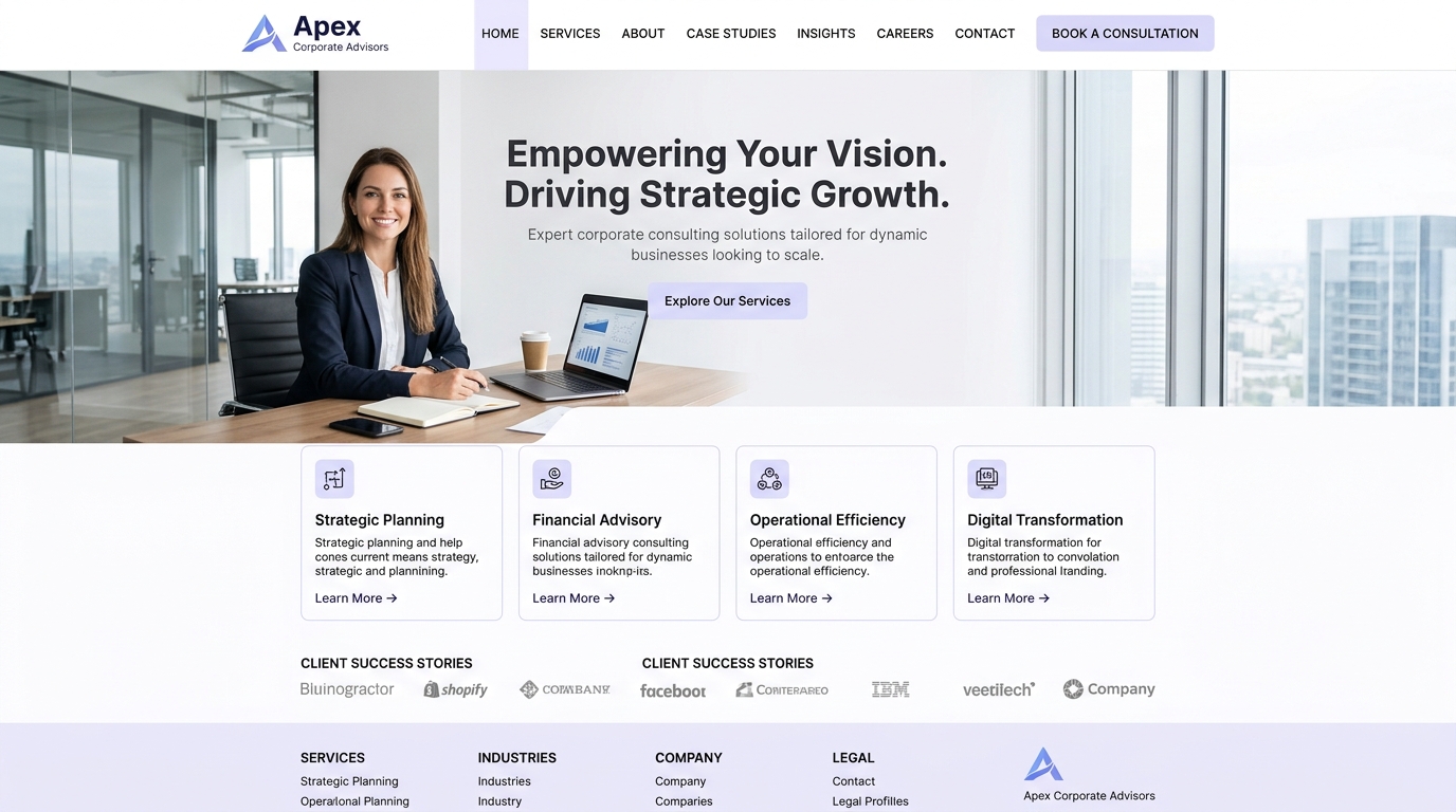Business Website Template Preview
