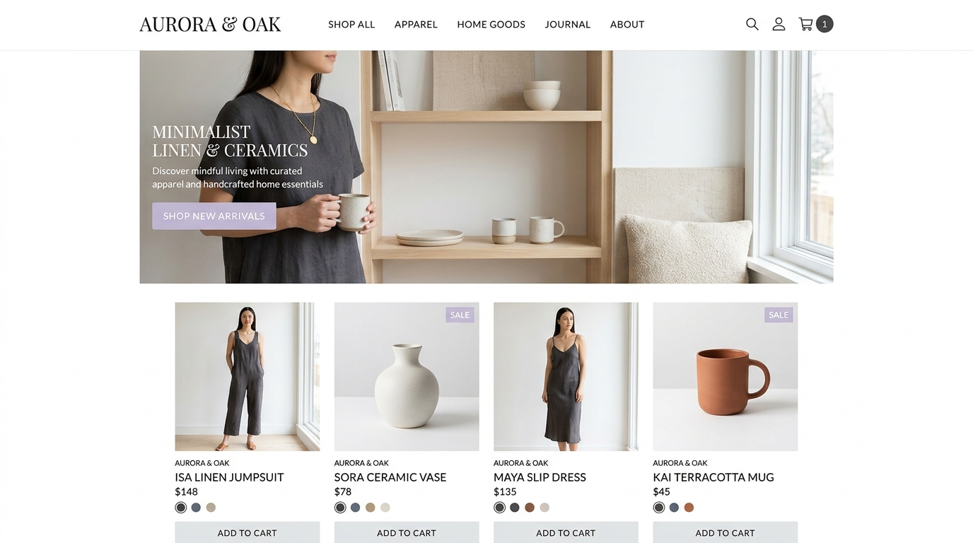 Online Store Template Preview